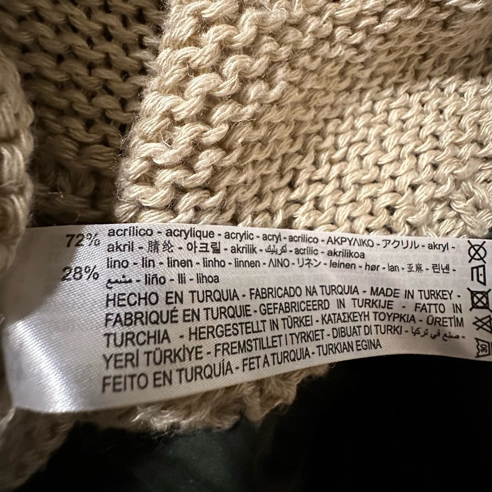 Zara Women's Cream Sweater with Textured Design - Picture 4 of 4